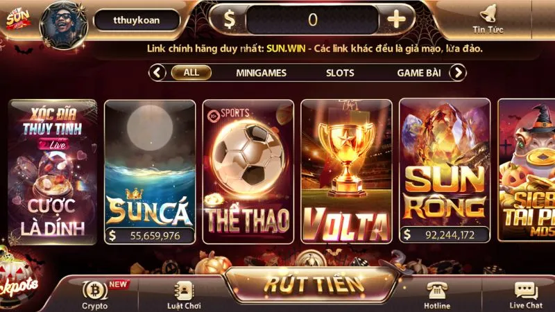 Giới thiệu cổng game Sunwin