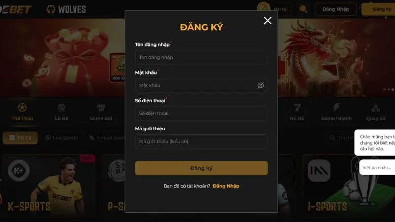 Hướng dẫn quy trình đăng ký tài khoản Debet