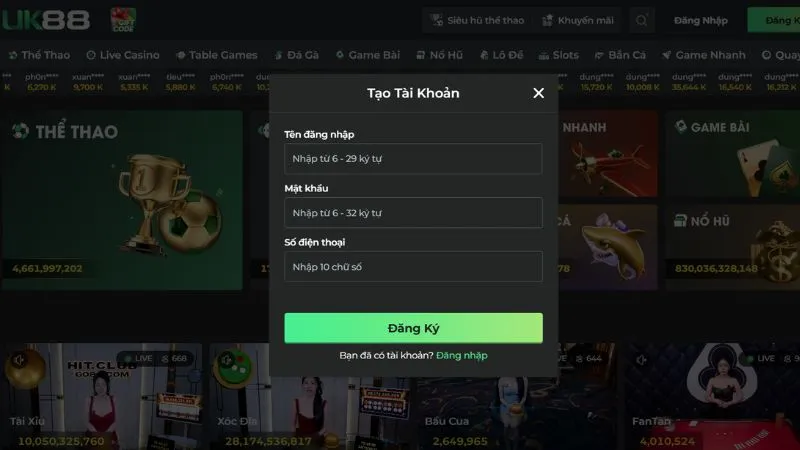 Quy trình để trở thành thành viên của UK88